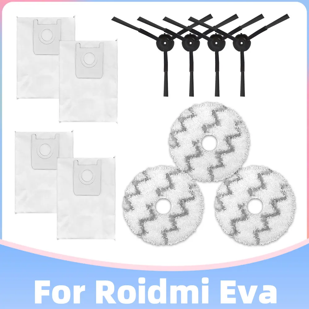 YOSOO Brosse latérale pour Roidmi EVA Sac à poussière filtre chiffon