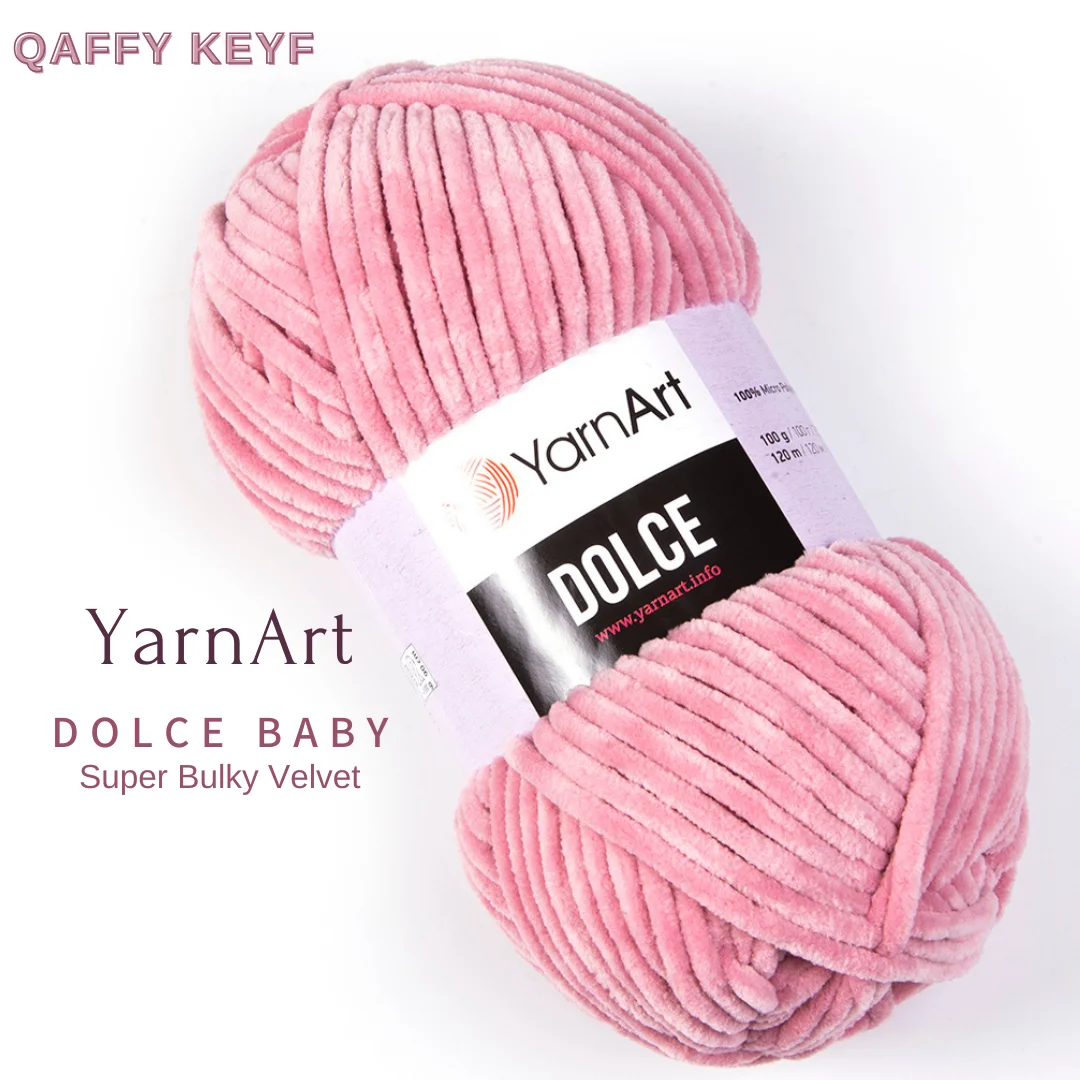 Yarnart Dolce 100% Micro Polyester Soft Velvet Skein Bulky Amigurumi Knitted Doll Threads YarnCrochet Tricots DIY Loop trikotin