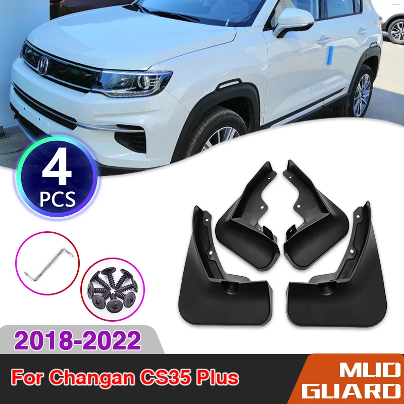 

Car Mudguards Fender For Changan CS35 Plus 2018~2022 Mudflap Flaps Front Rear Mud Splash Mud Guards Car Accessories 4 Piece 2019