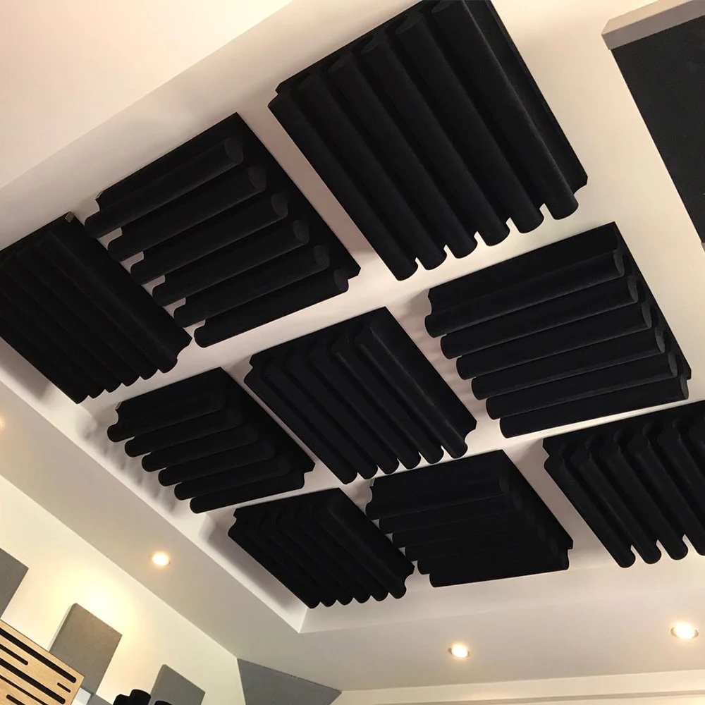 Acoustic Panel (HIGHWAVE) Absorber Bass Trap Diffuser Music Soundproof HIFI Recording Studio Professional Foam Density