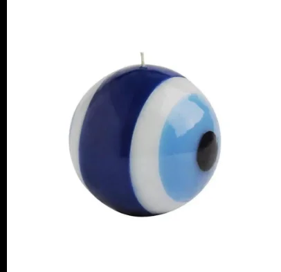 Evil Eye Designed 3 Units  Round Candle Set