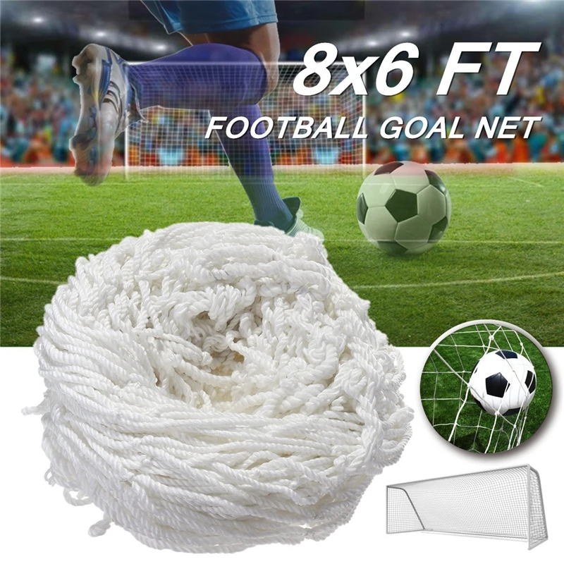 

Football Net for Soccer Goal Post Junior Sports Training 8*6ft Football Net Durable Soccer Net