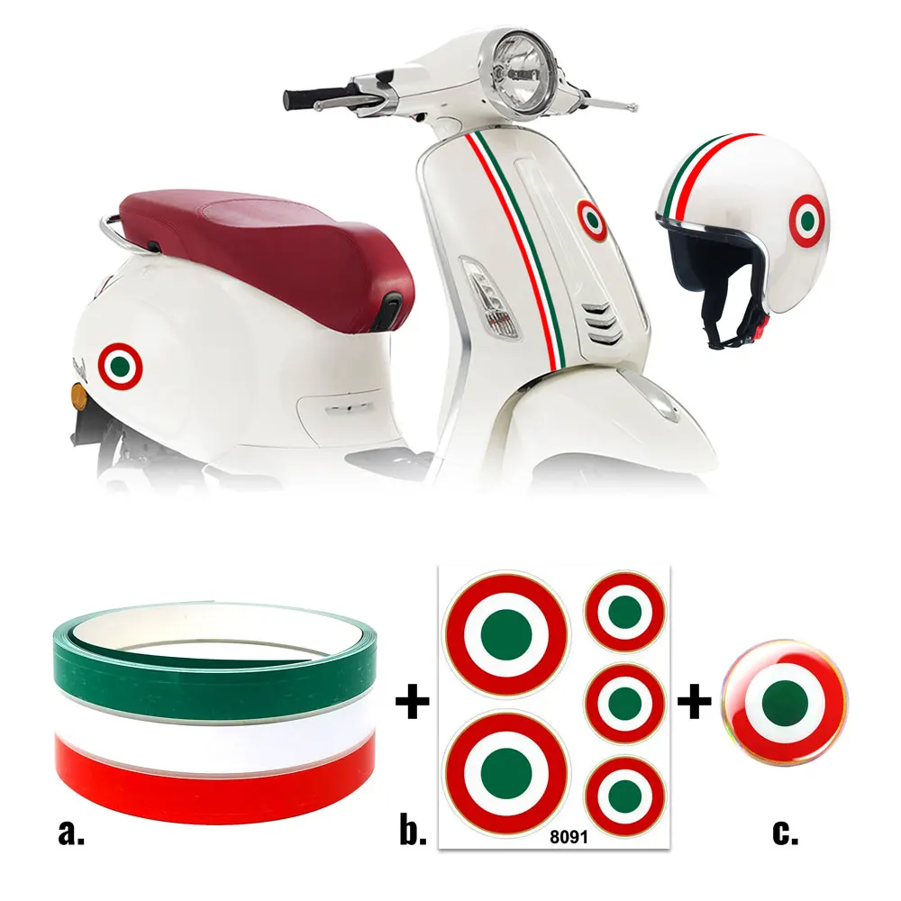 Kit stickers Italy for Vespa Piaggio