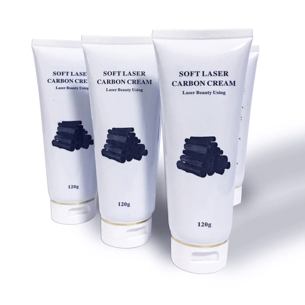 Muñeca negra, Gel exfoliante de carbono con láser, crema de carbono para blanquear la piel para máquina láser ND YAG