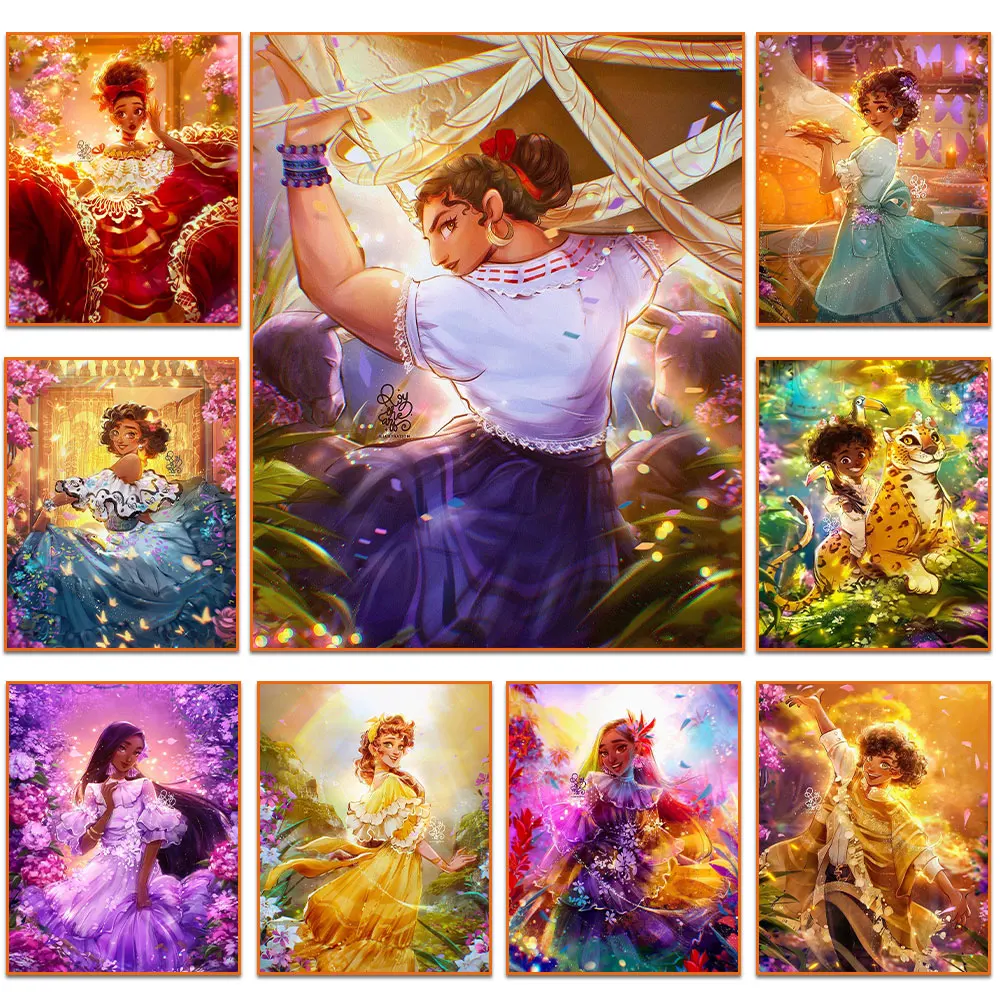 

Disney Encanto Picture Wall Artwork Magic House Canvas Painting Poster For Living Room Home Decoration Cuadros No Frame