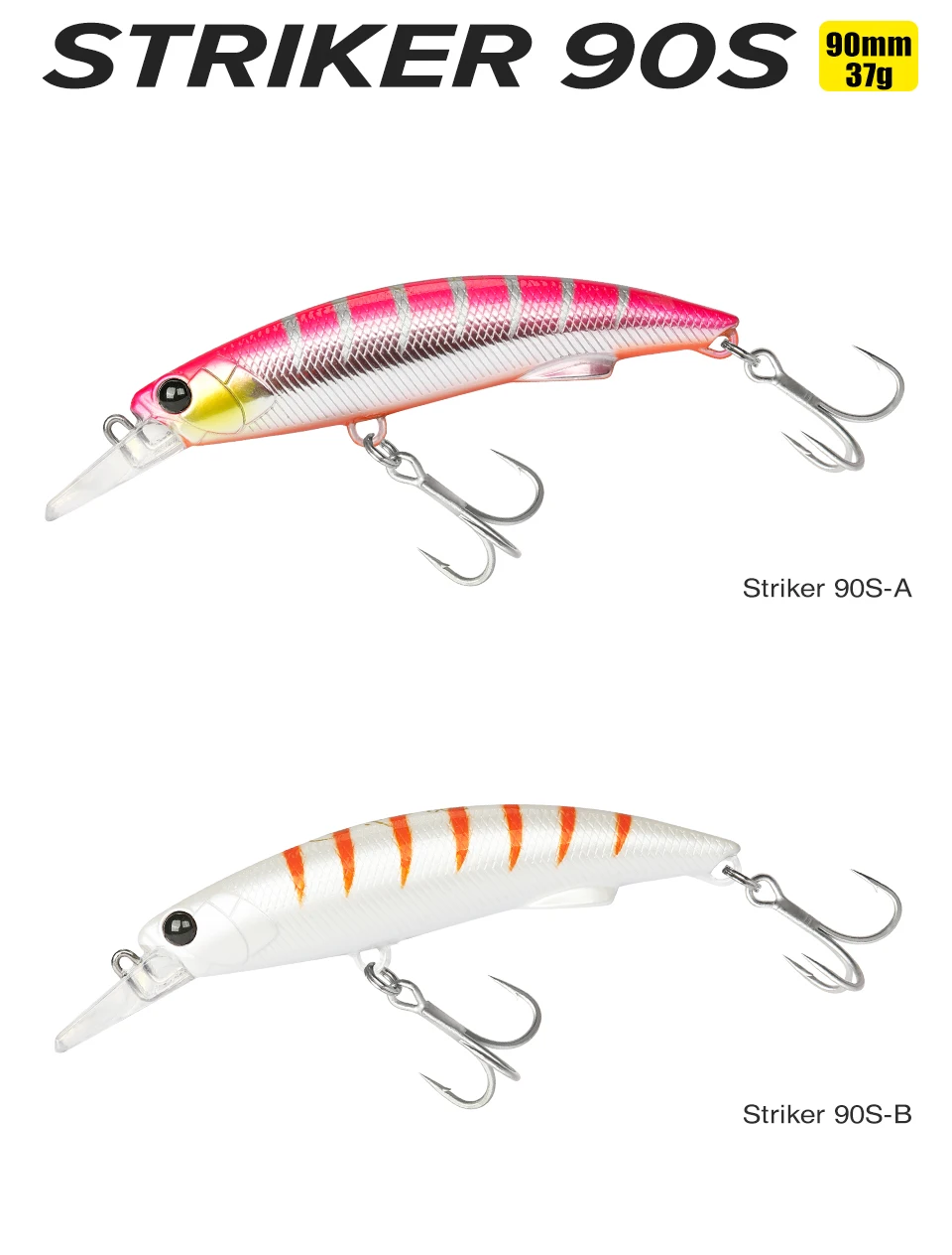 TSURINOYA 90S Heavy Minnow Sinking Angelköder 3,54 Zoll 37 g STRIKER Long Casting Hochfester harter Köder Meeresangeln Thunfischmodell – Detail 17