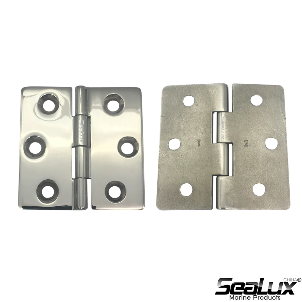 Sealux Pair Marine Grade Stainless Steel 316 Hinge Marine Accessories Anti Rust for House Boat Yacht