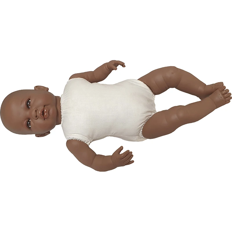 Berbese, newborn doll mulata Sara soft body 52 cm for dress and gift (5200N1)