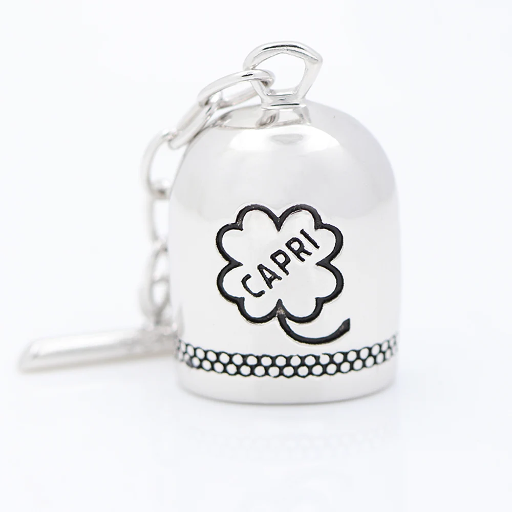 

Vintage WWII San Michael Fortune Capri Lucky Little Bell 925 Sterling Silver Flight Jacket Charm Pilot Lucky Bell