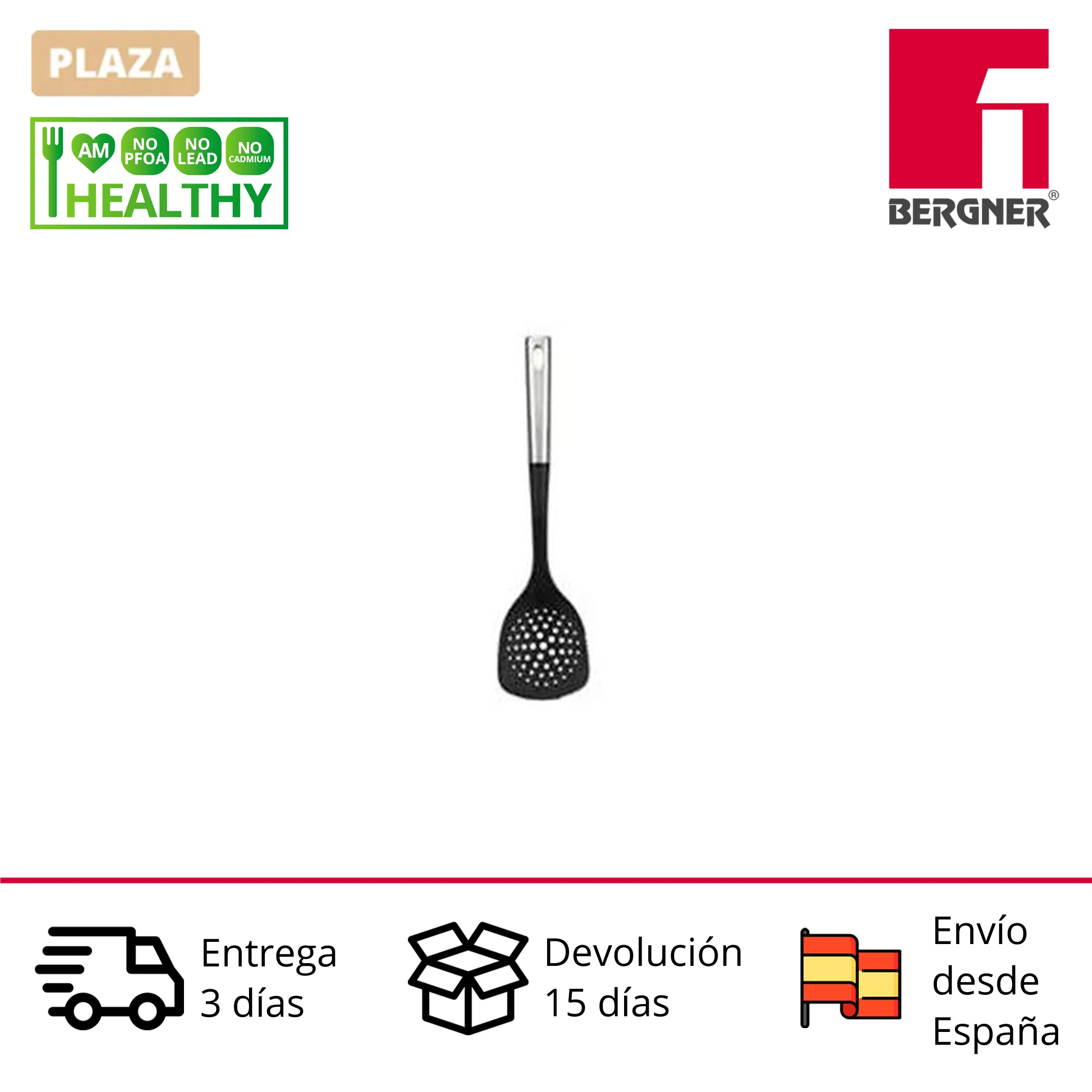 SAN IGNACIO Cazo/foaming/spaghetti server with Polypropylene handle and nylon head