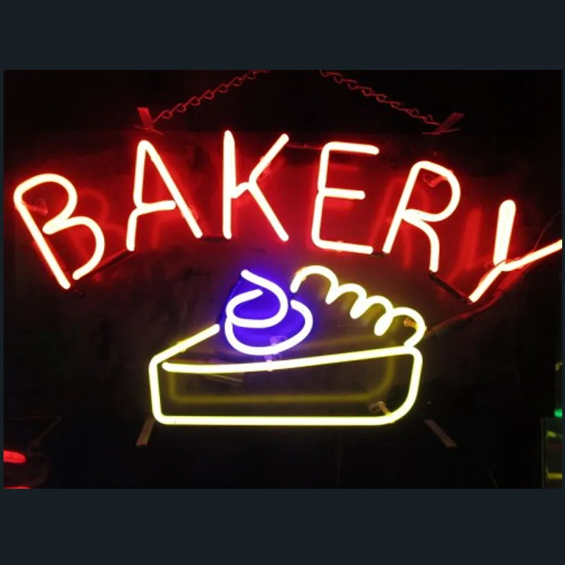 

Neon Sign for Bakery Neon Bulb Sign Cake Food Shop Display Handmade Glass tube Beer Pub Wall neon light Sign Custom Lump lighted