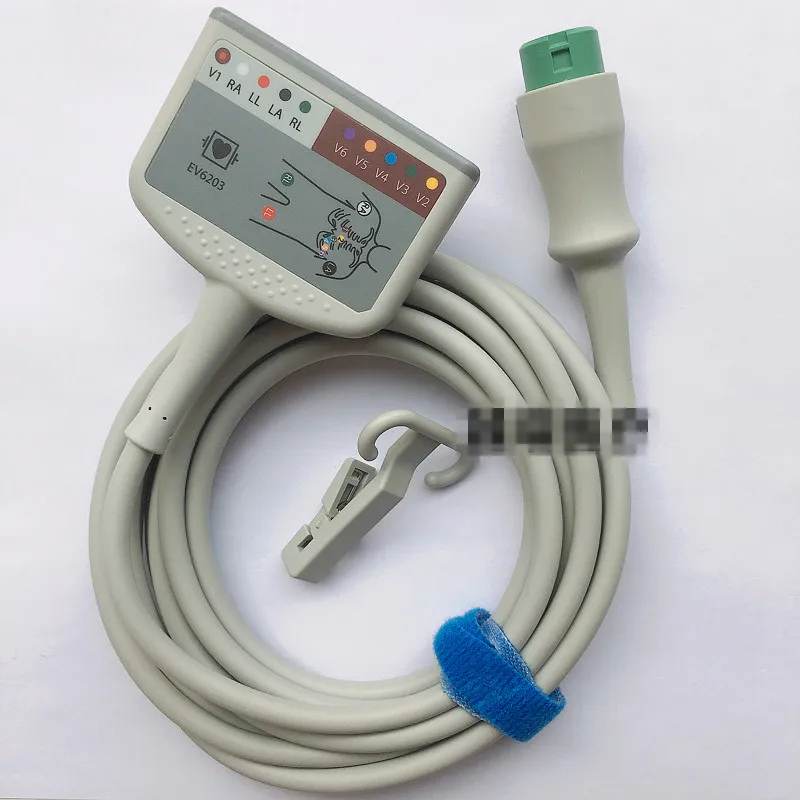 

Original Mindray EV6203 12 Pin 12-Lead Host Cable AHA Def. 0010-30-4271 Split Main Cable AHA Defibrillation Chest Lead Wire