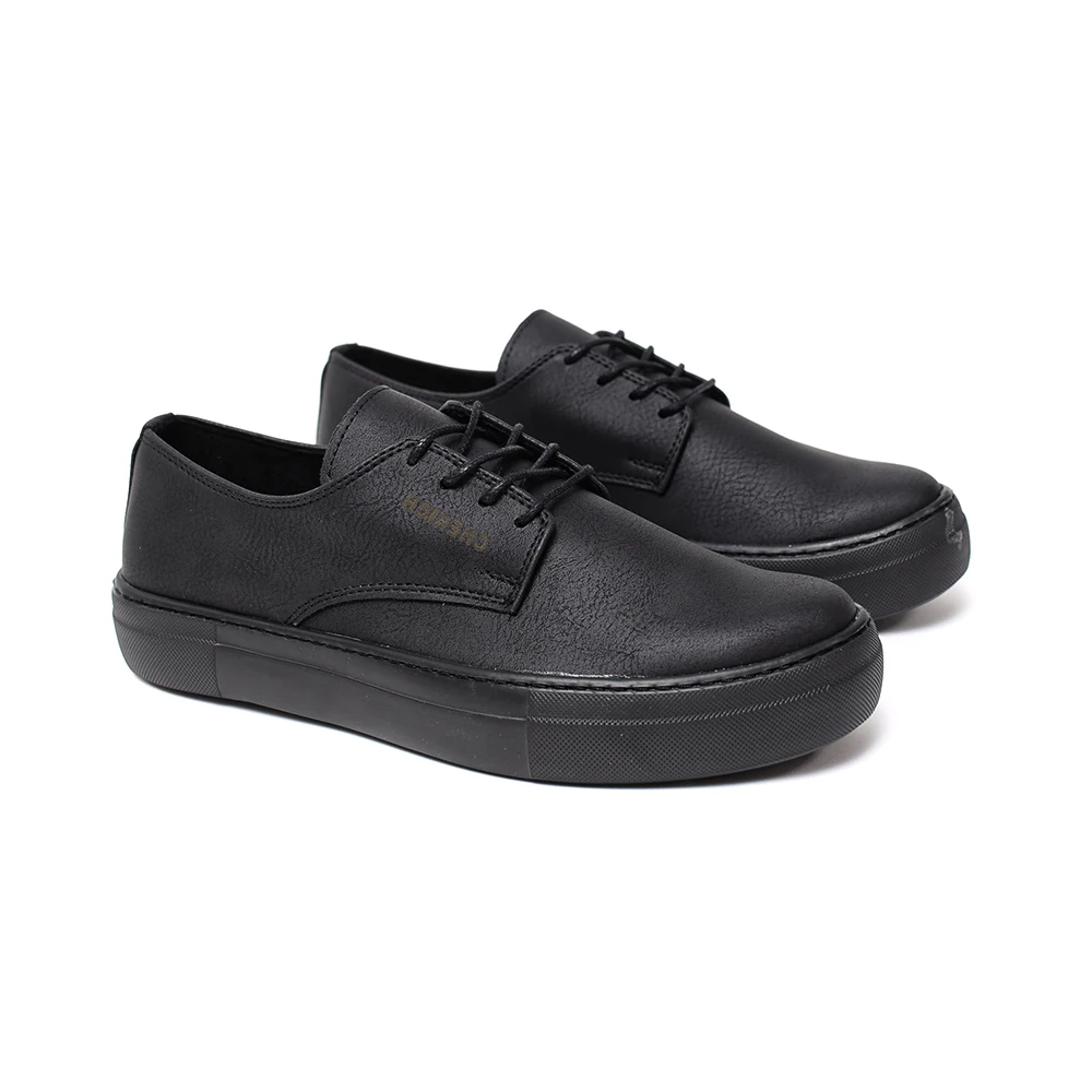 

Chekich Black Color Vegan Eco-Friendly Women And Girl Shoes Dark Sole Lace-up Artificial Leather Orthopedic Odorless New CH061