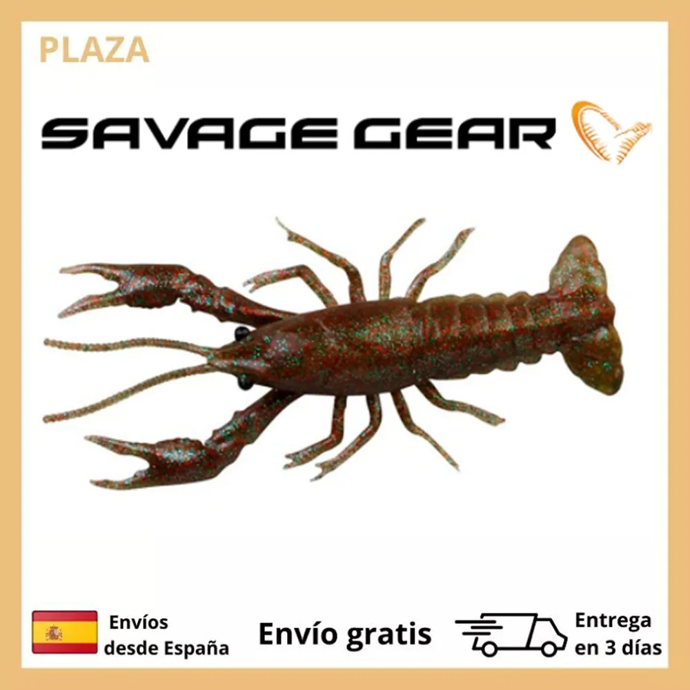 SAVAGE GEAR fishing lure soft crab 3D Crayfish - 8cm - 4 PCs-Original-vinyl-freshwater-three BLISTERS - 20% discount-