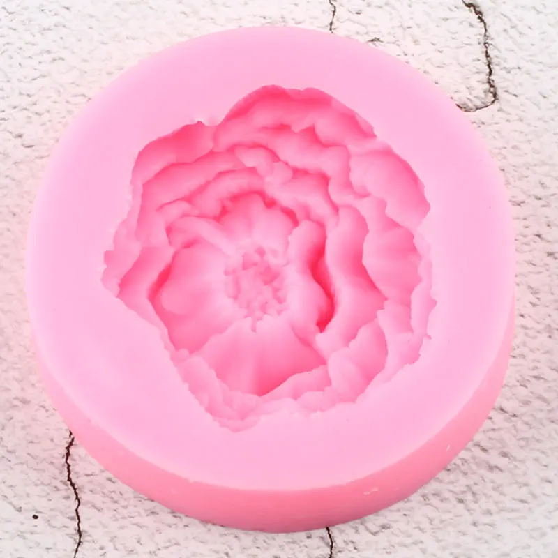 Peony Flower Silicone Mold Fondant Cake Decorating Tools Cupcake Topper Candy Chocolate Gumpaste Molds Soap Clay Resin Mould