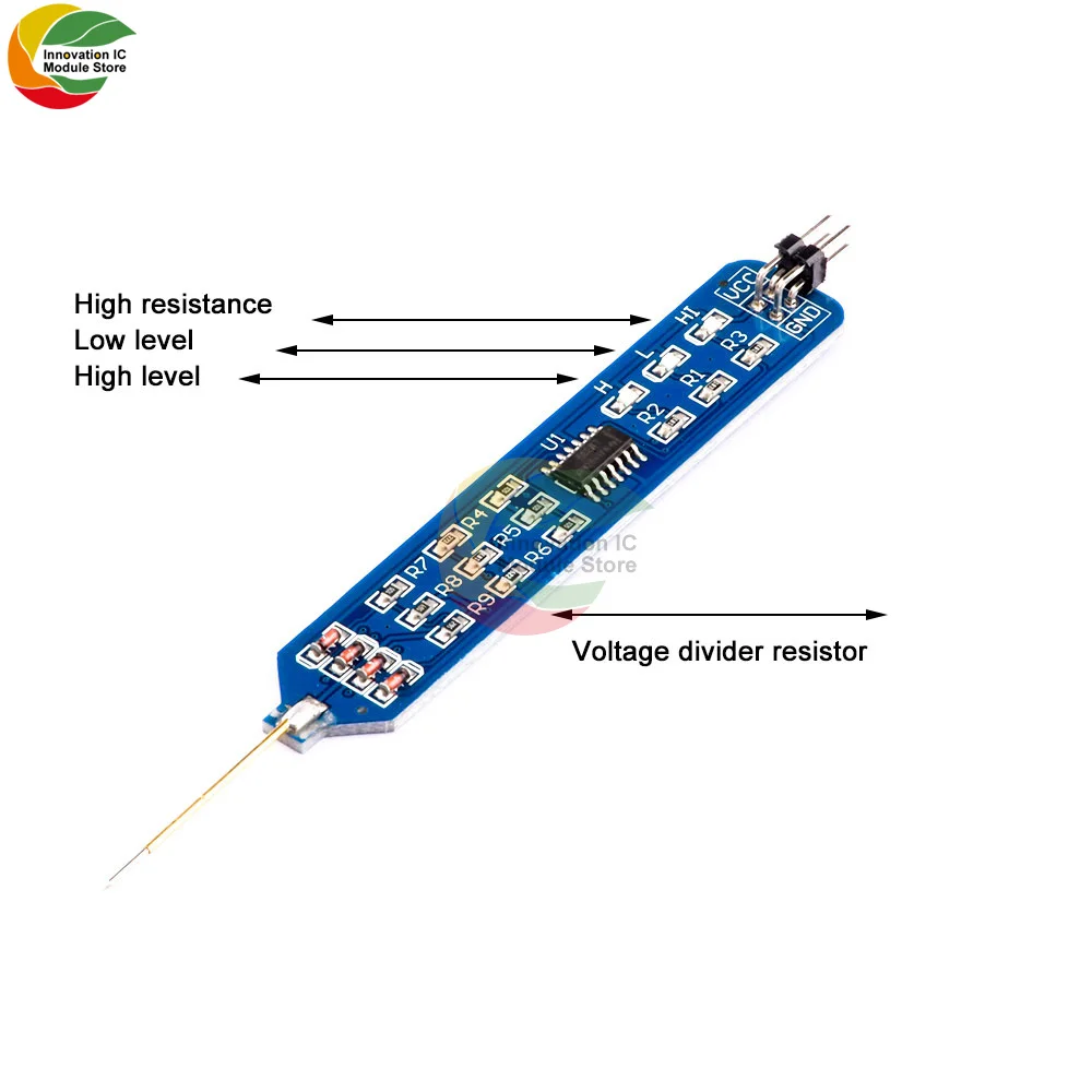 5V 3.3V Logic Tester Pen Level Tester Digital Circuit Debugger Logic Pulser Analyzer Detecting Probe Circuit Tool W/ Dupont Line