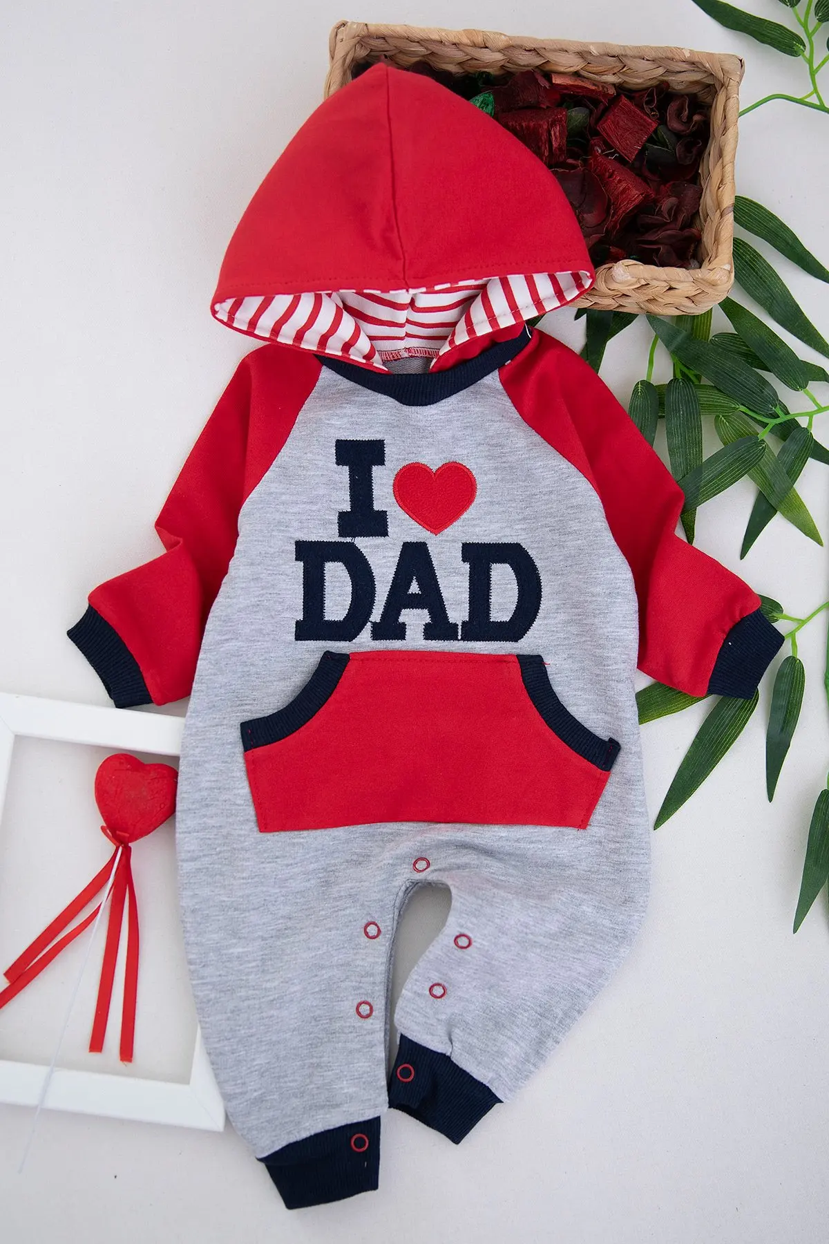 

Autumn Baby Boy Long Rompers Jackets Shirts Bebe Girl I Love Hooded Dad Mom Outfits Overall Toddler Romper Jumpsuits