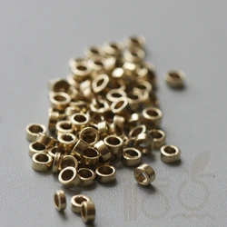 DIY Supply-200 Pieces Solid Raw Brass Finding Spacer - 2.5x1.2mm (3912C)