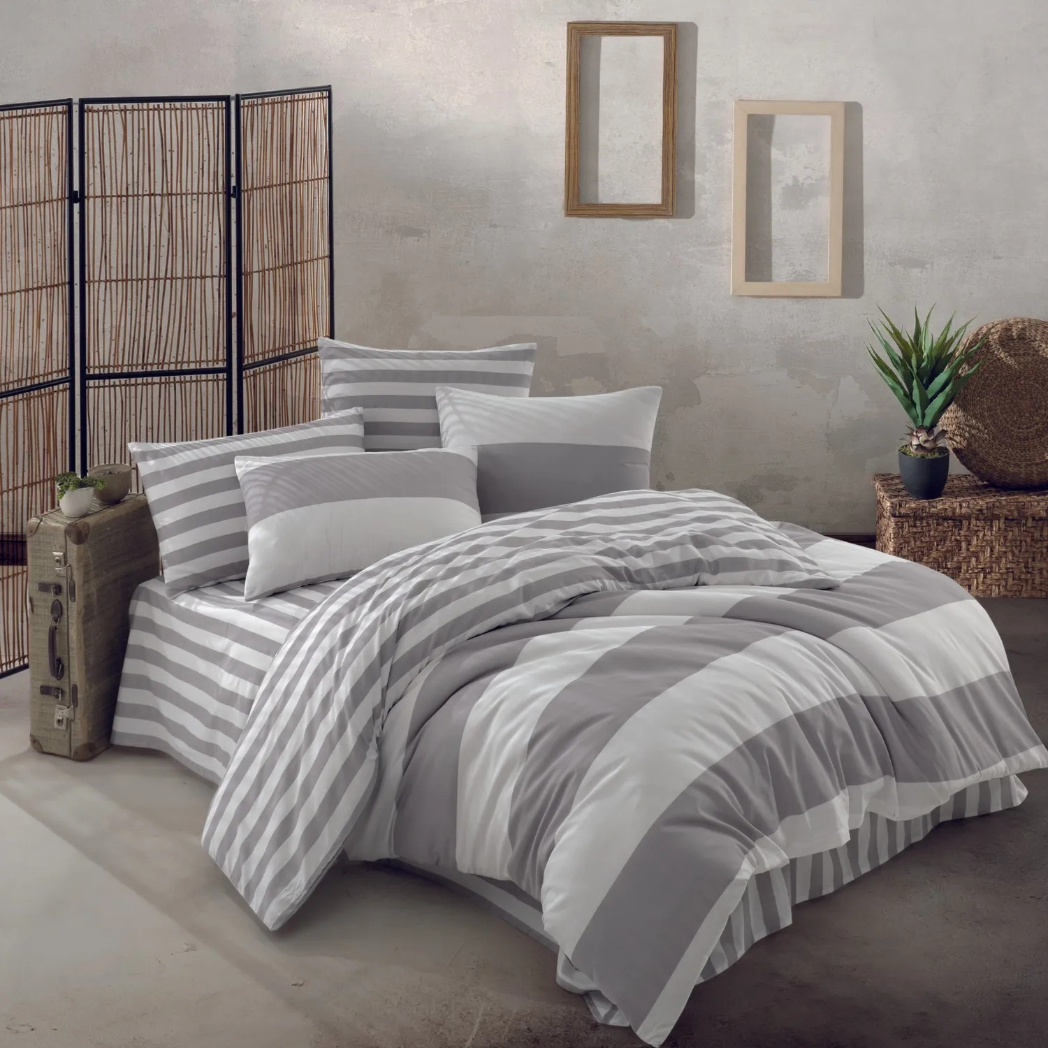 Emery Doek Bed Luxe Linnen 100 Katoen Set Ranforce Beddengoed Sets Twin Size 4 Stuks Laken Dekbedovertrek Sets gemaakt In Turkije