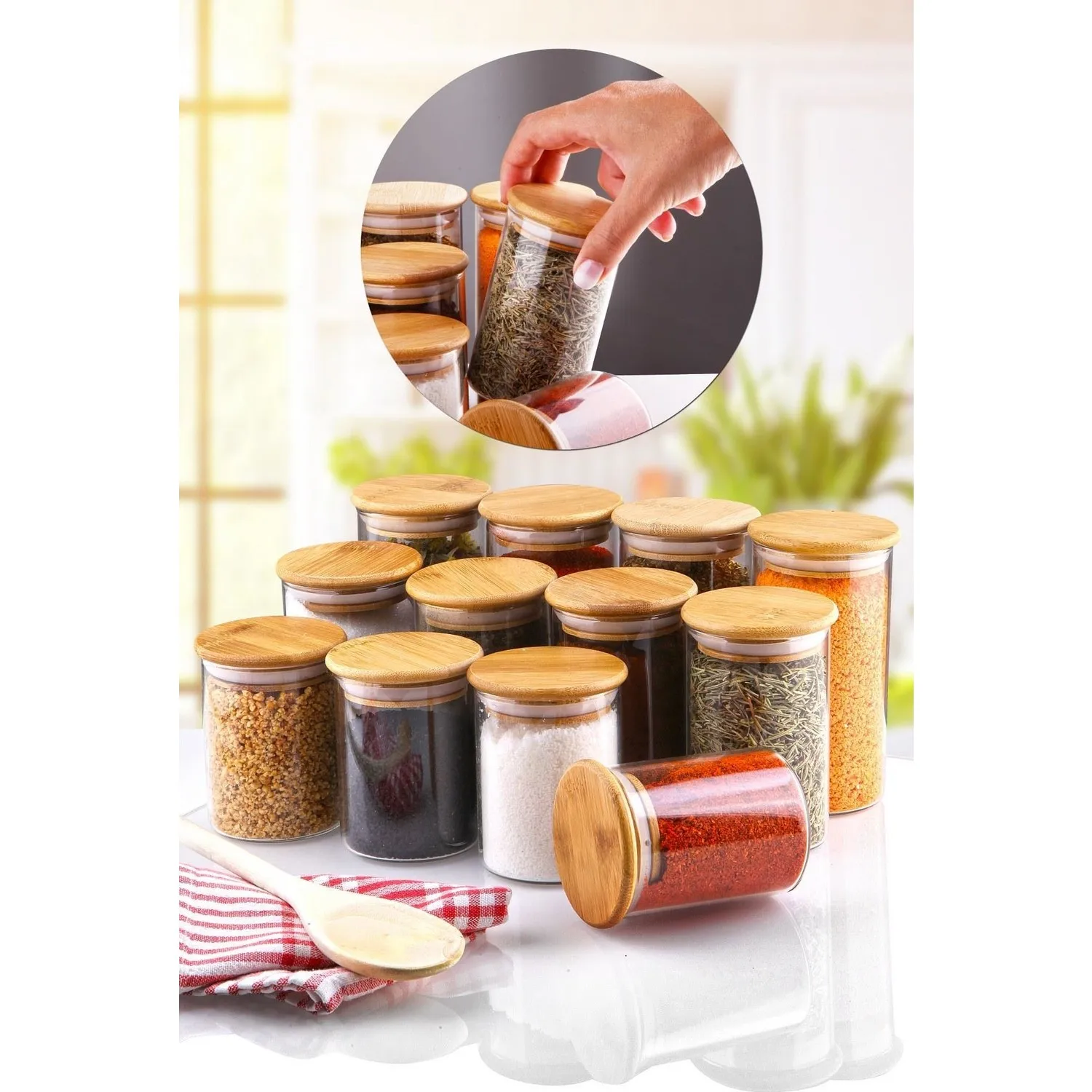 Vip Gross Spice Rack 12 Piece Storage Container 13 11 9 cm Free Fast Shipping From Turkey