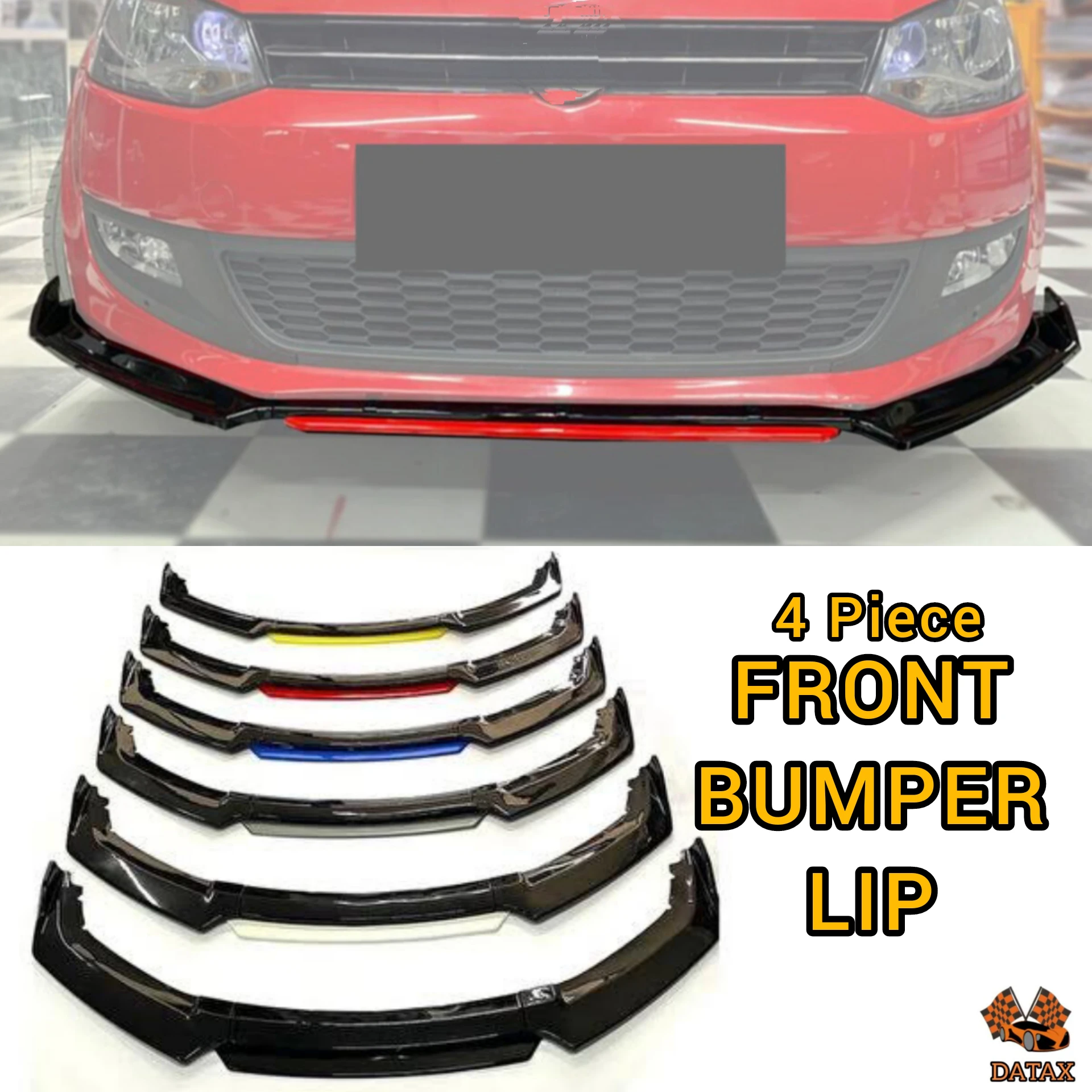 4 Piece Front Bumper Lip For Volkswagen Golf 7 Car Accessories Five Color Options Modified Sport Exterior Parts Tuning