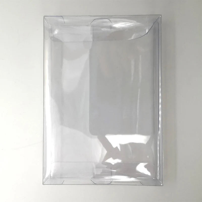 Box Protector For SNES For Super Nintendo Cart Cartridge Region PAL Game Custom Made Clear Plastic Case