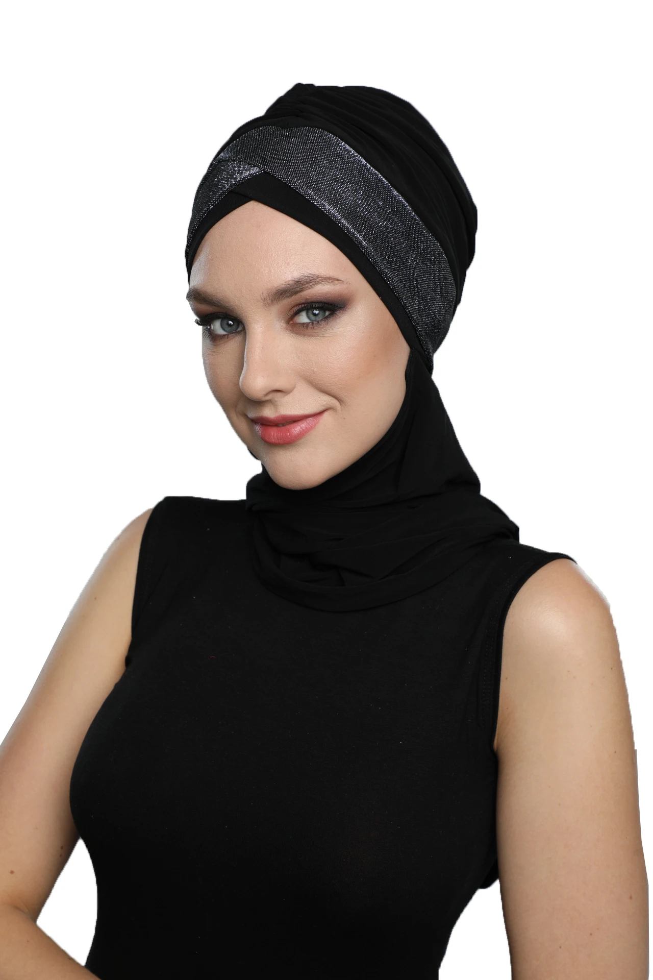 2022 New Fashion Crossed Piqué With Shawl Ready Made Turban Hijab Bonnet Scarf Cancer Cap Special Women Product Beret Bandana Muslim Chemo All