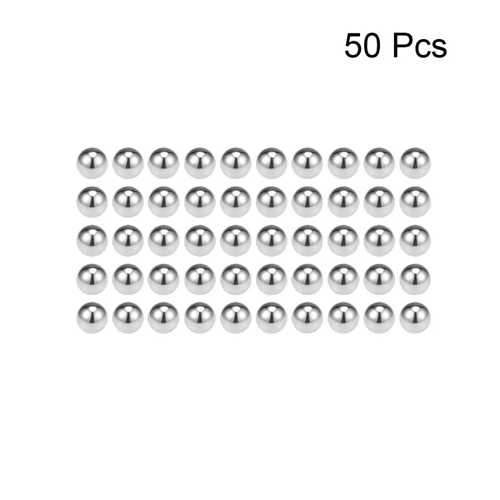 Uxcell 50-500pcs 2mm 2.5mm 3mm 3.5mm 4mm 4.5mm 5mm Bearing Balls 304 Stainless Steel G100 Precision Balls