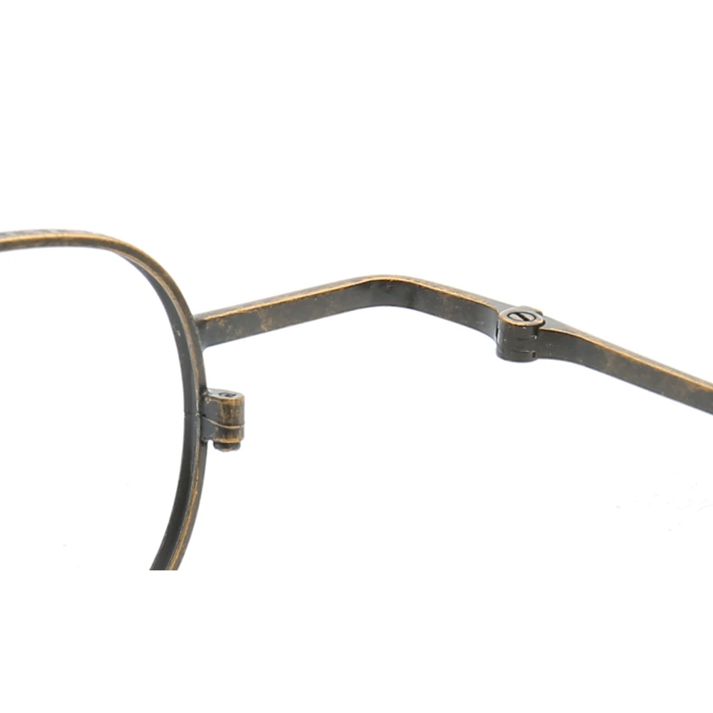Round Women Vintage Metal Eyeglass Frame Men Optical Glasses Frame Retro Nerd Oval Lightweight Rx Spectacles Silver Grey Eyewear