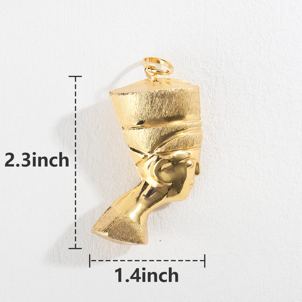 Beliebter Anhänger Afrika-Karte Halskette für Damen und Herren Vergoldet Großhandel Mode Stapelbarer Schmuck Tägliches Tragen Party-Geschenk – Detail 19