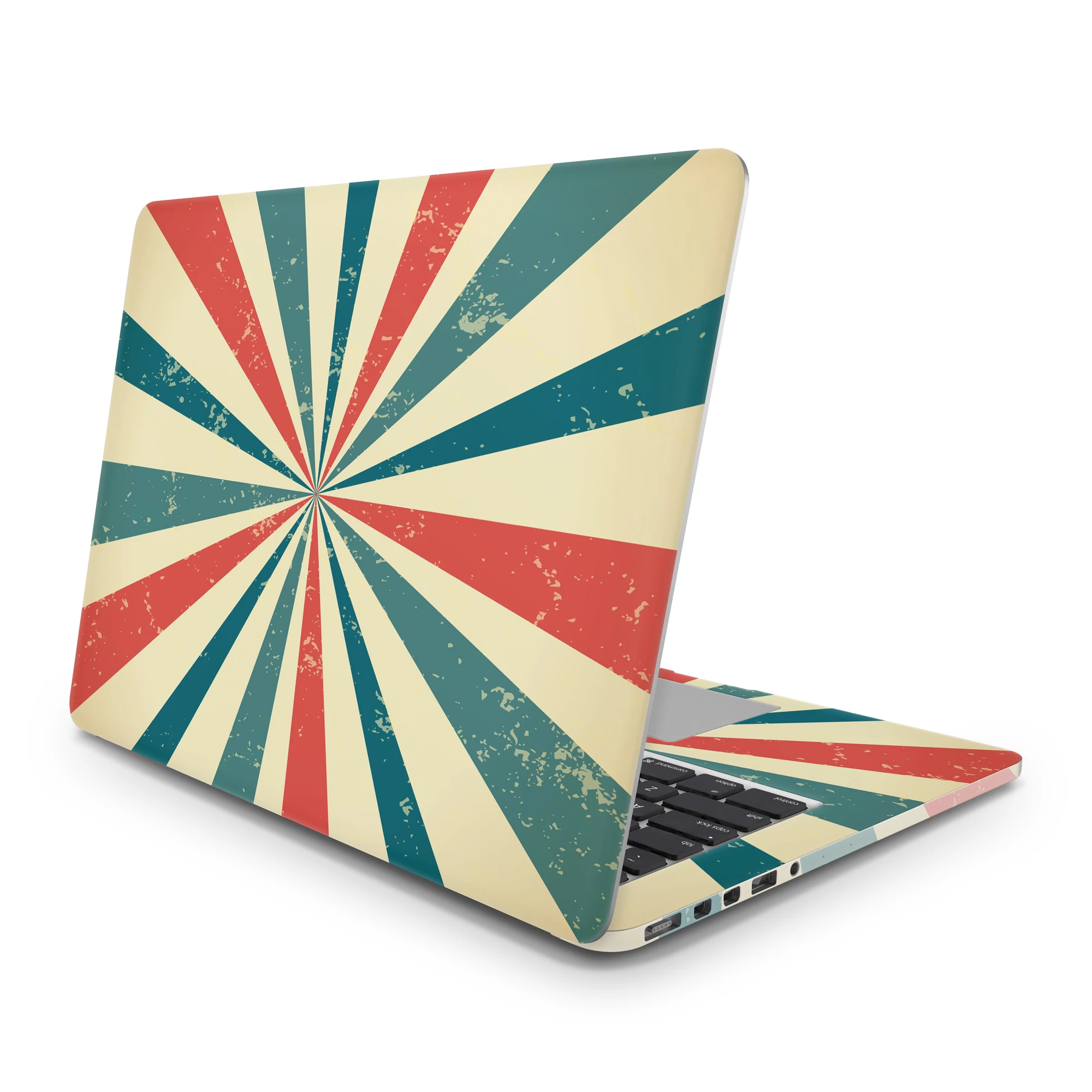 Sticker Master Vintage Retro Rays Laptop Vinyl Sticker Skin Cover For 10 12 13 14 15.4 15.6 16 17 19 