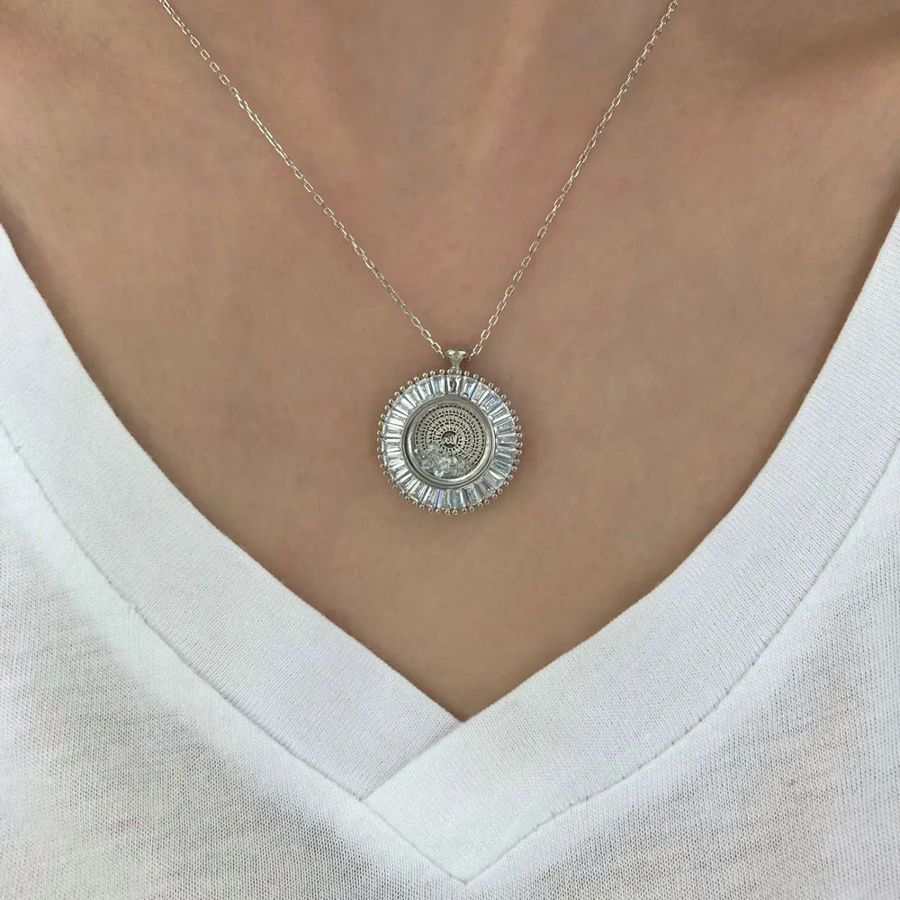 NEW Trendy 925 Silver Necklace Turkish Jewelry Birthday Gift Zircon Fashion Necklace For Women Minimalist Style Luxury Designer