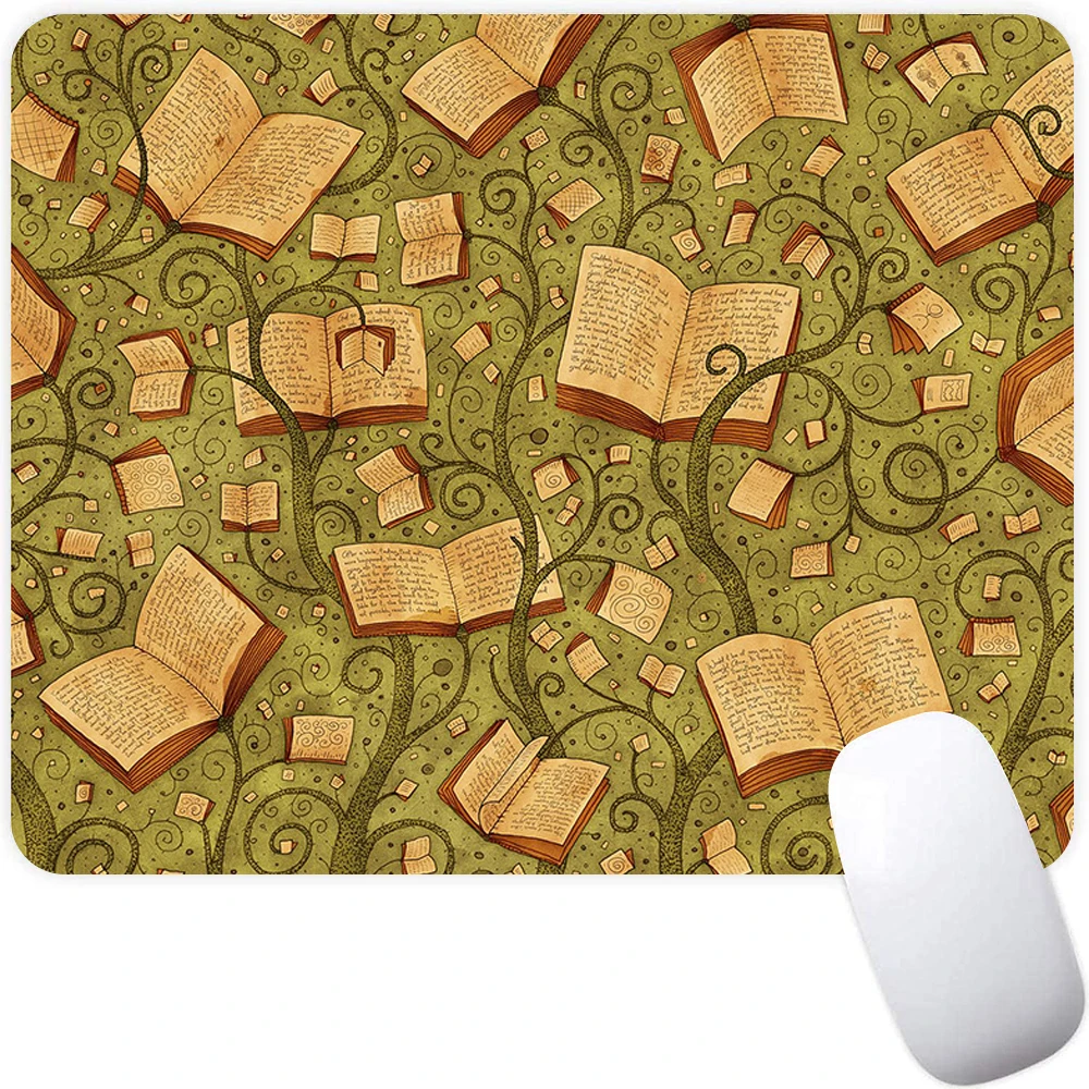 Reading Book Small Gaming Mouse Pad Computer Mousepad PC Gamer Mouse Mat XXL Laptop Mausepad Mouse Carpet Keyboard Mat Desk Pad