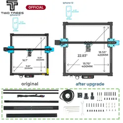 Fai da te Desktop incisione Laser profilo in alluminio telaio 600x600mm Kit di aggiornamento incisore Laser per TTS-25 TTS-55 TTS-10 parti Laser CNC