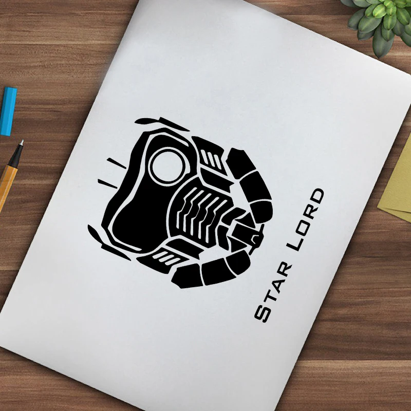 Star Lord Vinyl Art Sticker Car Window Laptop Decor, Star Wars Vinyl Art Wall Stickers Home Decorative Mural Boys Room Decals