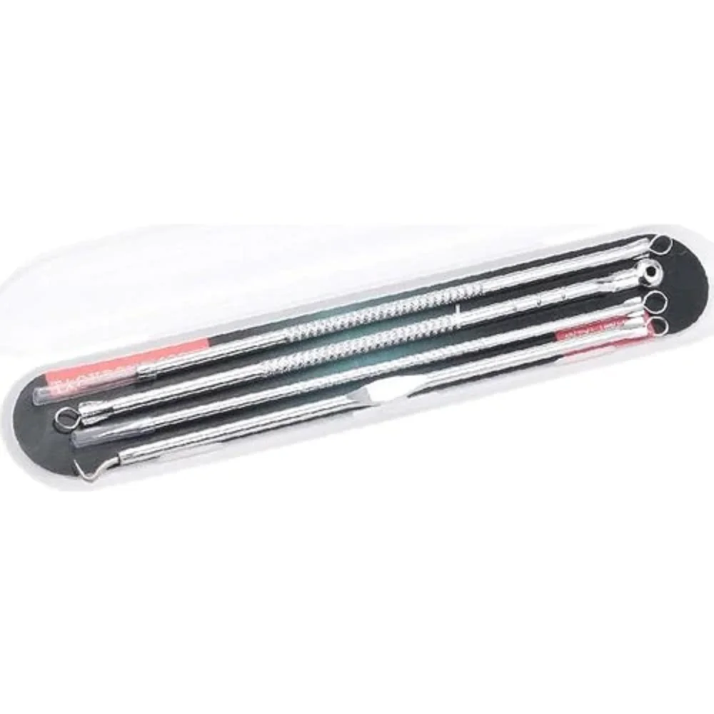 4 Pieces Boxed Stainless Steel Pimple Acne Blackhead Removal Comedone Tool Sanitary Boxed Remover Acne Comedone Tool