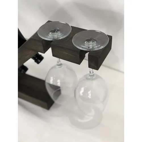 Natürliche Holz Tisch Top Wein Rack Stehen Solide Dekorative Wein Rack Nussbaum