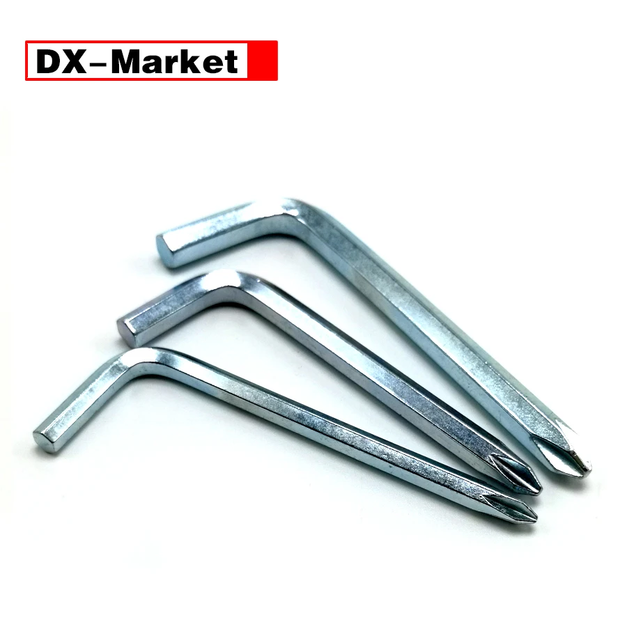 5mm 2pcs Phillips Hex Key Screwdriver , Multifunctional Wrench Phillips End Tools Manufacturers,H004