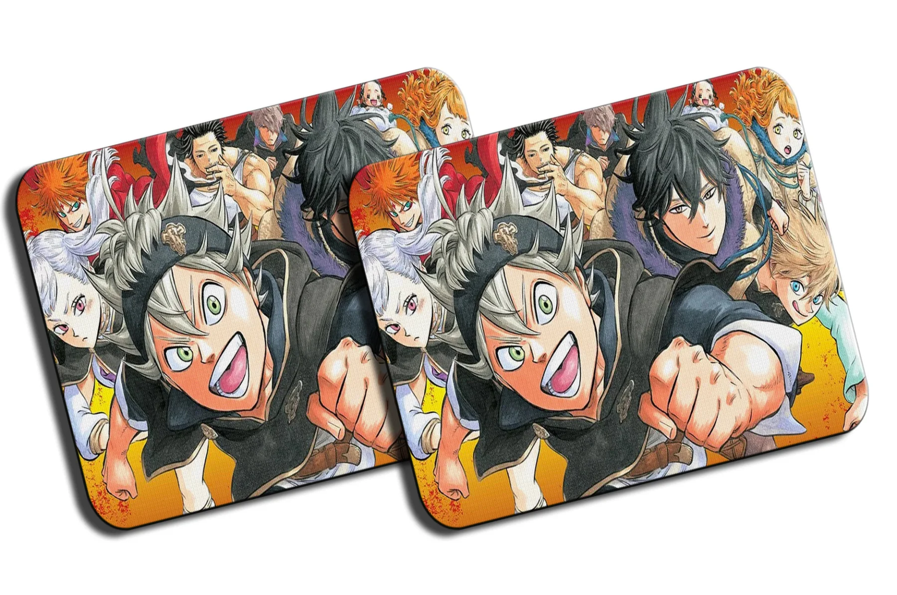 PACK 2 ALFOMBRILLAS MEDIANAS BLACK CLOVER mousepad raton