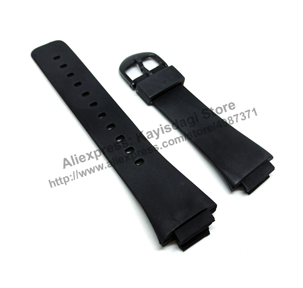Casio AW-36 16mm黑色替换表带