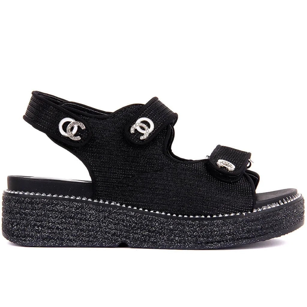 Guja-Black Female Sandals