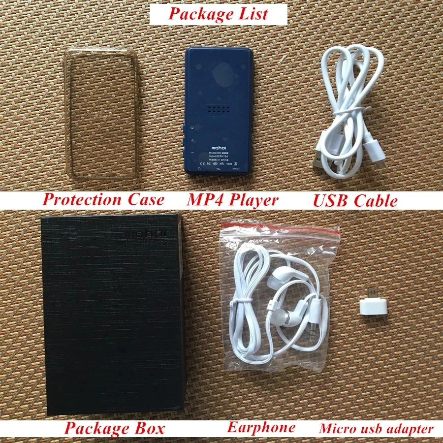 Новый MP4-плеер Mahdi M9 Bluetooth 5.0 с сенсорным экраном 3,5-дюймовый HD HIFI 8 ГБ Музыкальный MP4-плеер Поддержка видеоTF-карты с динамиком