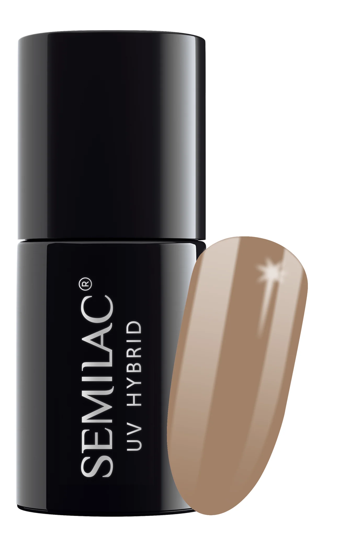 Semilac Nuts & Caramel 139 semi-permanent coverage, UV hybrid nail polish texture Gel