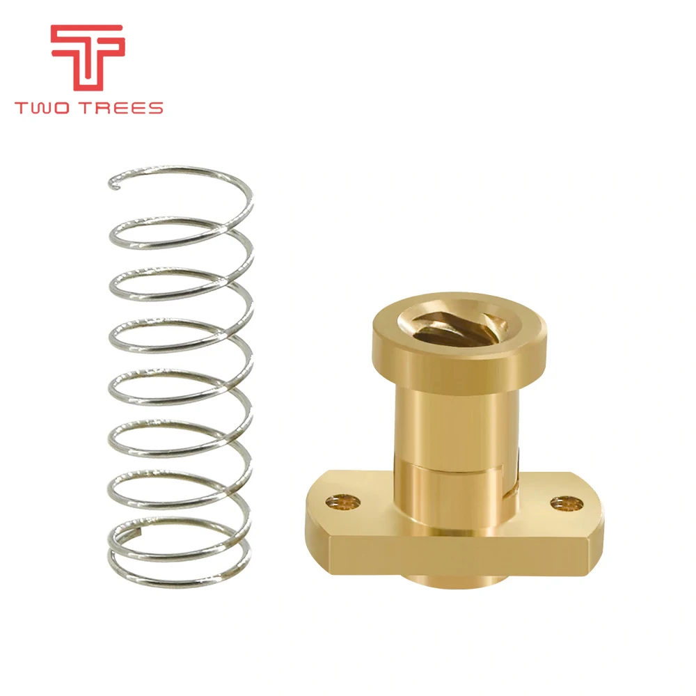 T8 Anti-Backlash Lead Screw 8MM Brass/POM Nut Use To Upgrade Ender 3 CR-10 Tornado Clone 3D PrinterAnti-backlash Sspring Nut