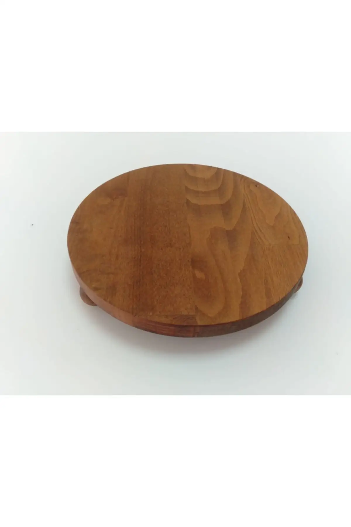 Ball Footed Presentation Wooden Walnut Color