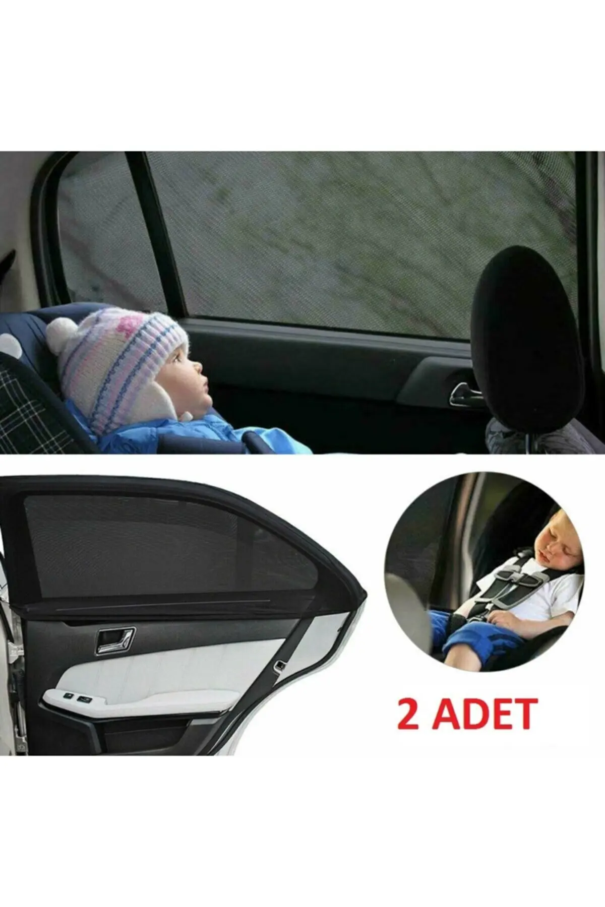 Auto Window Curtain Car Rear Sunshade 2 Pcs Vehicle Mother Baby Child Curtain Backseat Nursing Cover Side Window Sun Shade