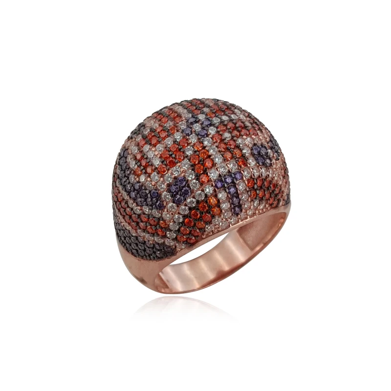 Boho Statement Women Rings 925 Rose Gold Sterling Silver Ladies Rings for Women