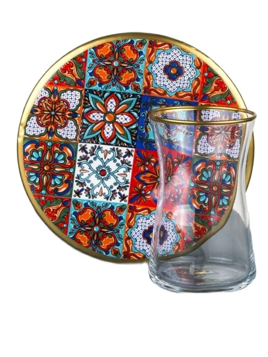 Turkish Tea Cup Rugs Straw Pattern Tea Cup and Tea Saucer set 12 PCs Turkish Russian Arabic English Tea Authentic tea Set Cup