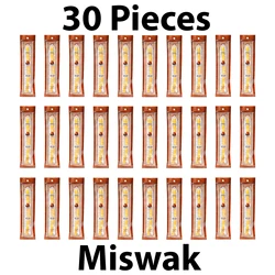 FS Set of 30 Pieces Miswak Sewak Chew Stick Fresh Natural Tootbrush Misvak Arak Siwak Miswaak Vegan Teeth Cleaner Travel Peelu