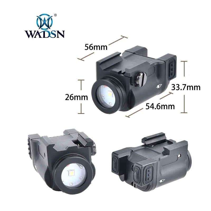 Imagem -03 - Wadsn Klesch1s Lanterna para Pistolas Glock 17 Gen 19 Acessórios Airsoft Softair Armas Tático Led Luz